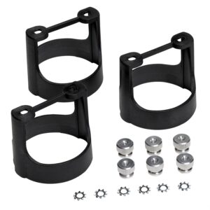 GAUGE BRACKET KIT; 2 1/16in.; BLACK COMPOSITE; QTY 3