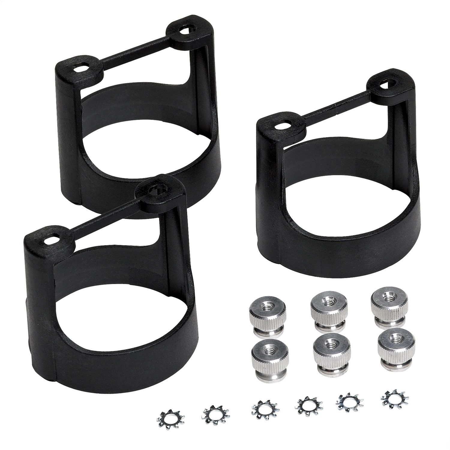 GAUGE BRACKET KIT; 2 1/16in.; BLACK COMPOSITE; QTY 3