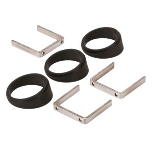GAUGE MOUNT; ANGLE RINGS; 3 PCS.; BLACK; FOR 2 1/16in. GAUGES