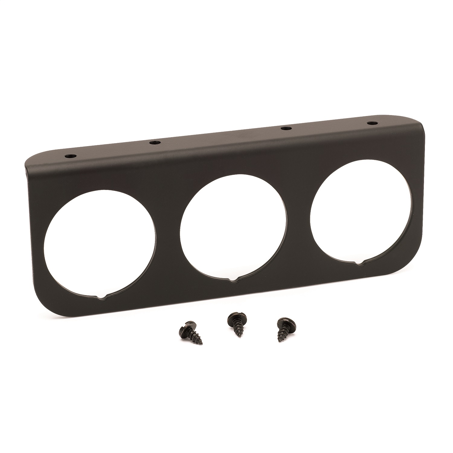 GAUGE MOUNTING PANEL; TRIPLE; 2 1/16in.; BLACK; ALUMINUM