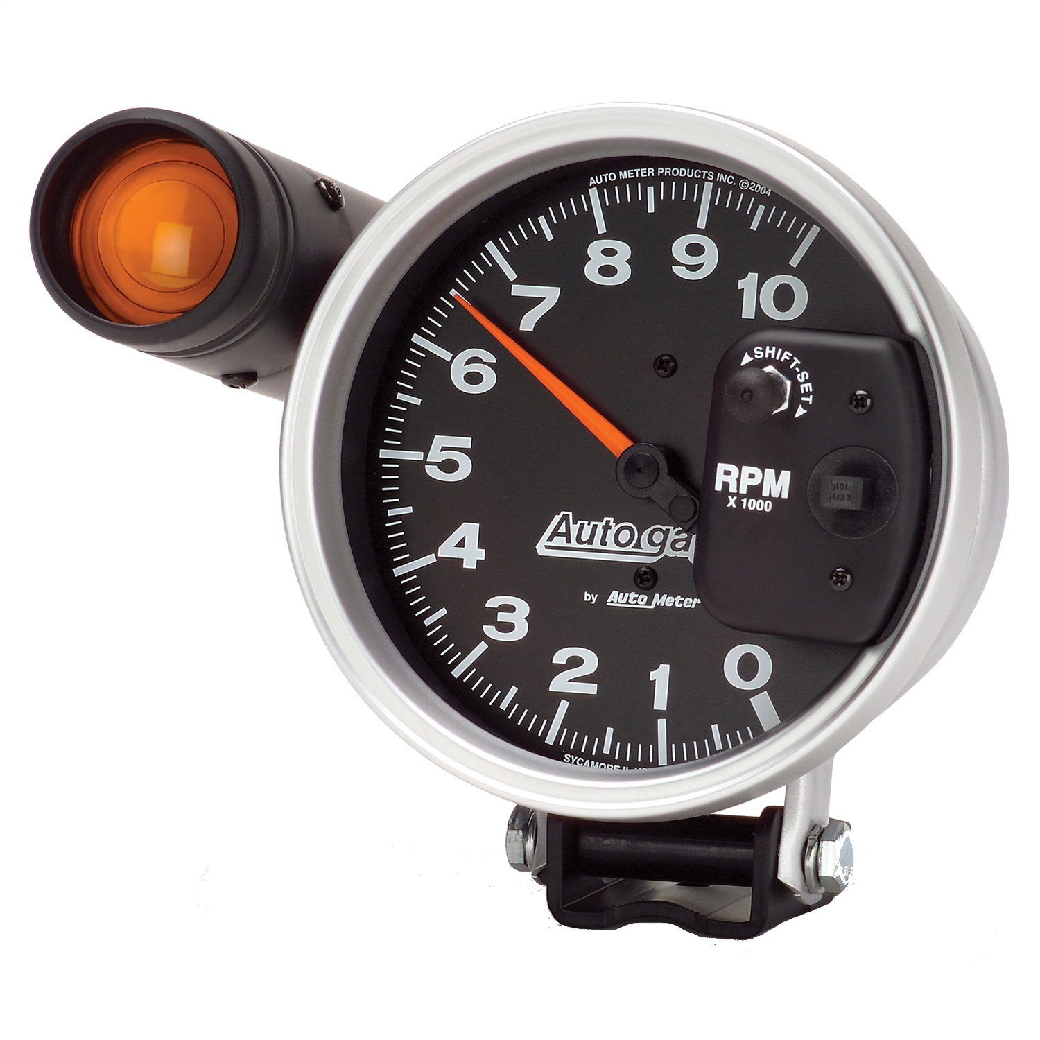 GAUGE; TACHOMETER; 5in.; 10K RPM; PEDESTAL W/EXT. SHIFT-LITE; BLACK; AUTO GAGE - Image 2