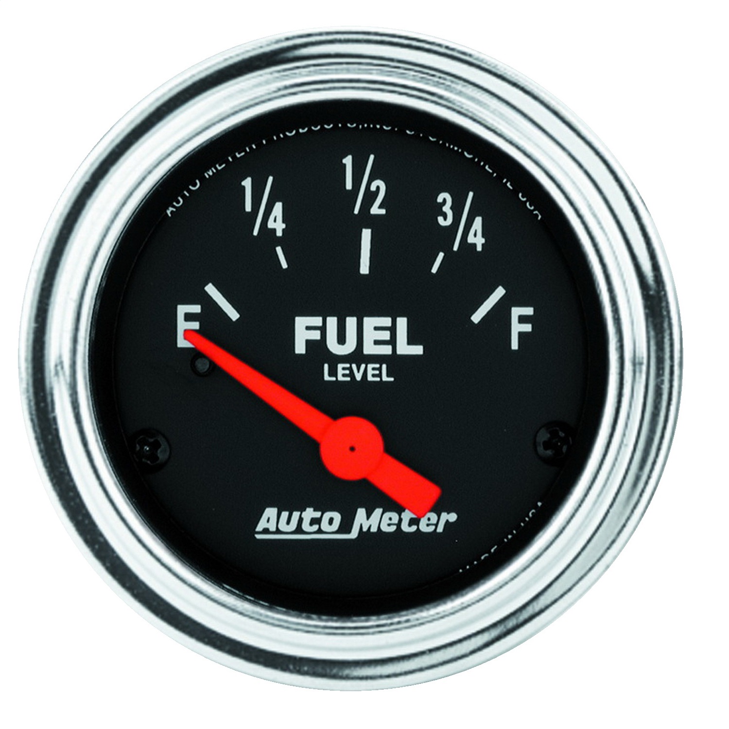 GAUGE; FUEL LEVEL; 2 1/16in.; 0?E TO 90?F; ELEC; TRADITIONAL CHROME