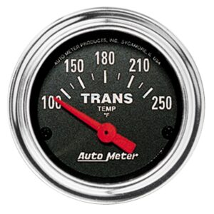 GAUGE; TRANS TEMP; 2 1/16in.; 100-250 F; ELECTRIC; TRADITIONAL CHROME