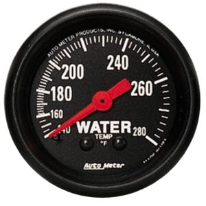 GAUGE; WATER TEMP; 2 1/16in.; 140-280 F; MECHANICAL; Z-SERIES