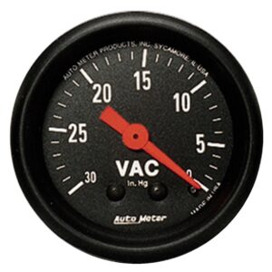 GAUGE; VACUUM; 2 1/16in.; 30INHG; MECHANICAL; Z-SERIES