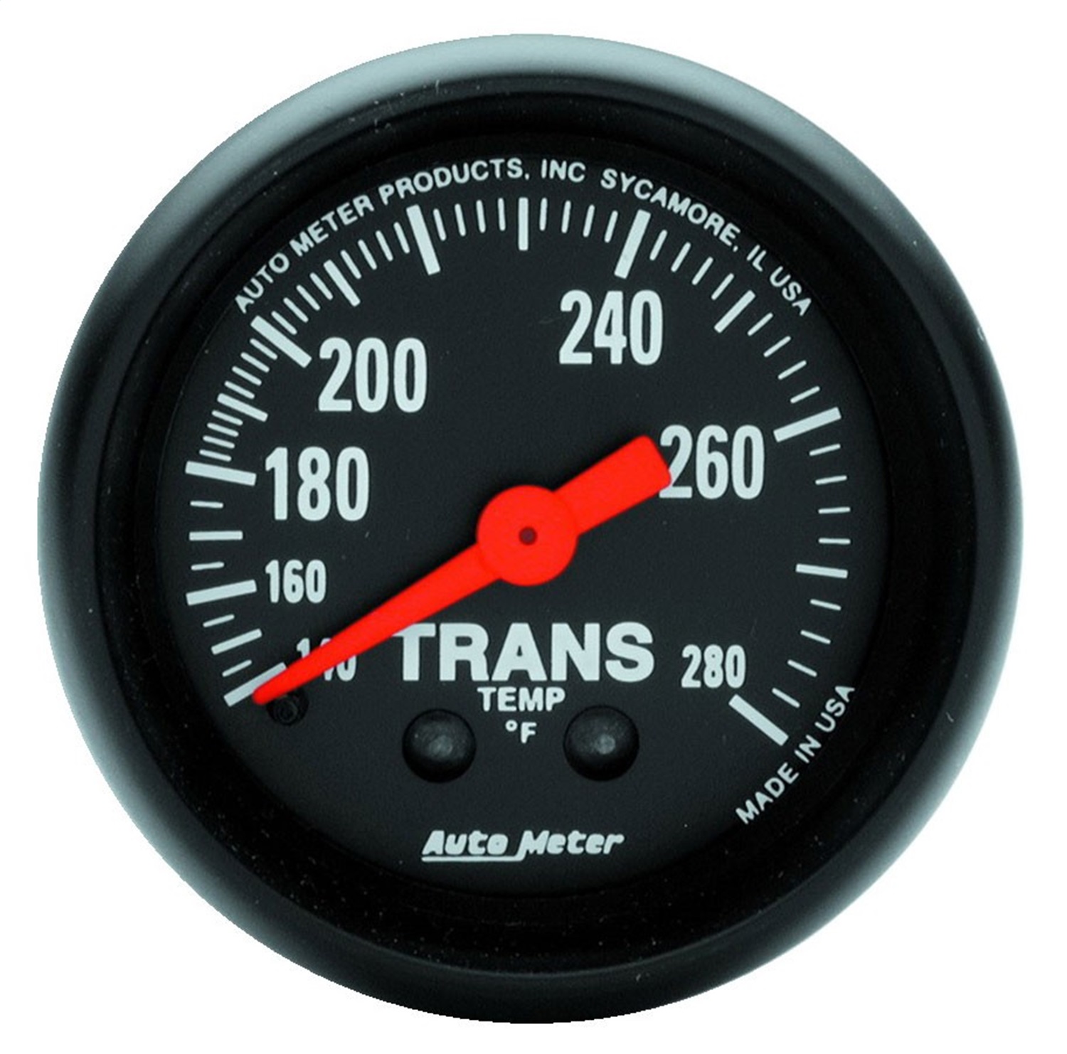 GAUGE; TRANSMISSION TEMP; 2 1/16in.; 140-280 F; MECHANICAL; 8FT.; Z-SERIES