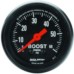 GAUGE; BOOST; 2 1/16in.; 60PSI; MECHANICAL; Z-SERIES