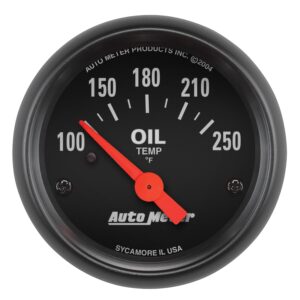 GAUGE; OIL TEMP; 2 1/16in.; 100-250 F; ELECTRIC; Z-SERIES