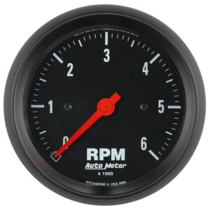 GAUGE; TACHOMETER; 3 3/8in.; 6K RPM; IN-DASH; Z-SERIES