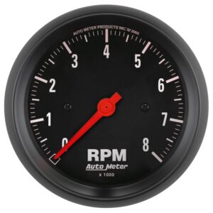 GAUGE; TACHOMETER; 3 3/8in.; 8K RPM; IN-DASH; Z-SERIES