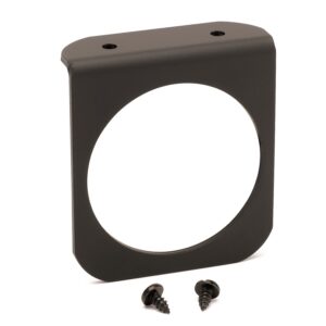 GAUGE MOUNTING PANEL; SINGLE; 2 5/8in.; BLACK; ALUMINUM