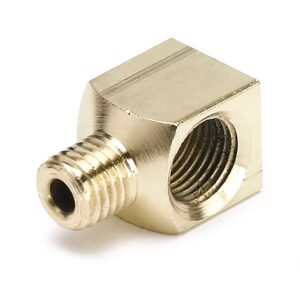 FITTING; ADAPTER; 90 ; 1/8in. NPTF FEMALE TO 1/8in. COMPRESSION MALE; BRASS