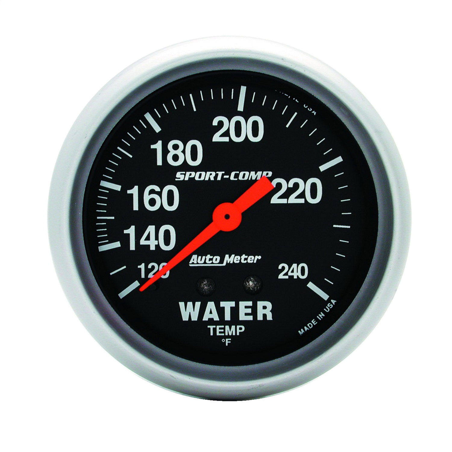 GAUGE; WATER TEMP; 2 5/8in.; 120-240 F; MECHANICAL; SPORT-COMP