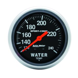 GAUGE; WATER TEMP; 2 5/8in.; 120-240 F; MECHANICAL; 12FT.; SPORT-COMP