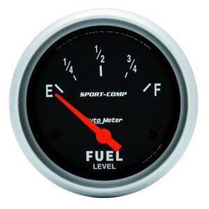 GAUGE; FUEL LEVEL; 2 5/8in.; 0?E TO 90?F; ELEC; SPORT-COMP
