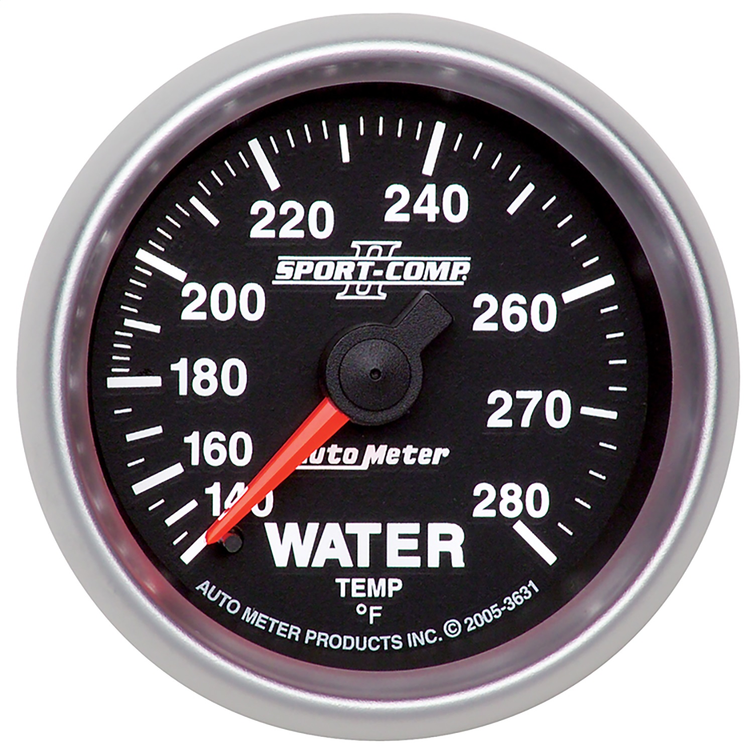 GAUGE; WATER TEMP; 2 1/16in.; 140-280 F; MECHANICAL; SPORT-COMP II