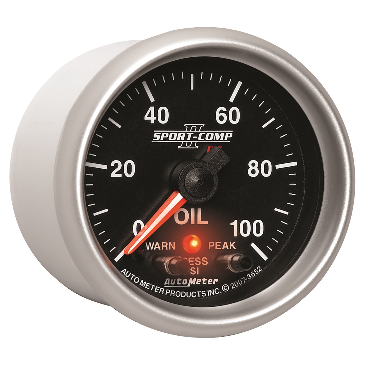 GAUGE; OIL PRESS; 2 1/16in.; 100PSI; DIGITAL STPR MTR W/PK/WRN; SPORT-COMP II - Image 4