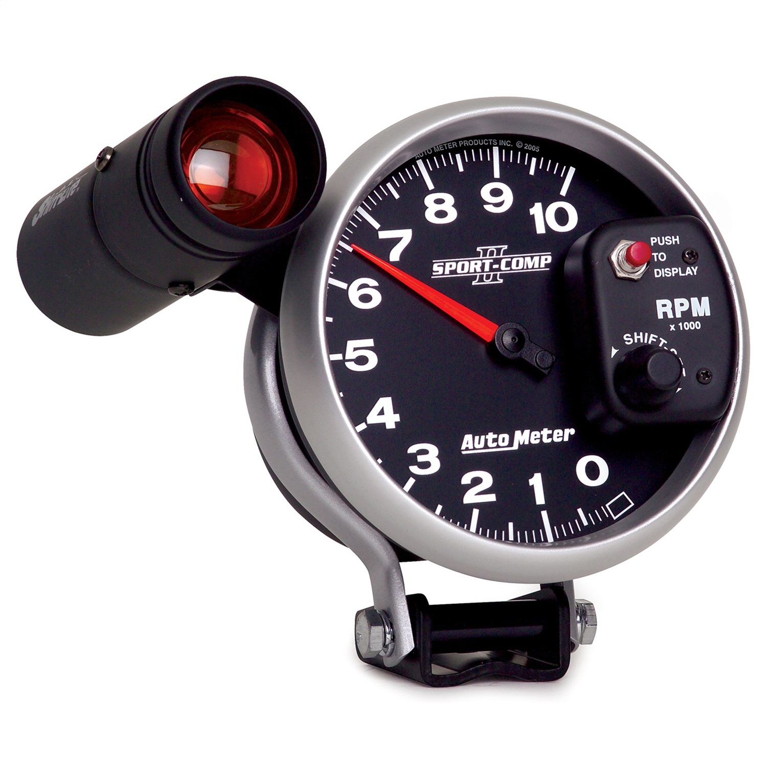GAUGE; TACHOMETER; 5in.; 10K RPM; PEDESTAL W/EXT. SHIFT-LITE; SPORT-COMP II - Image 3