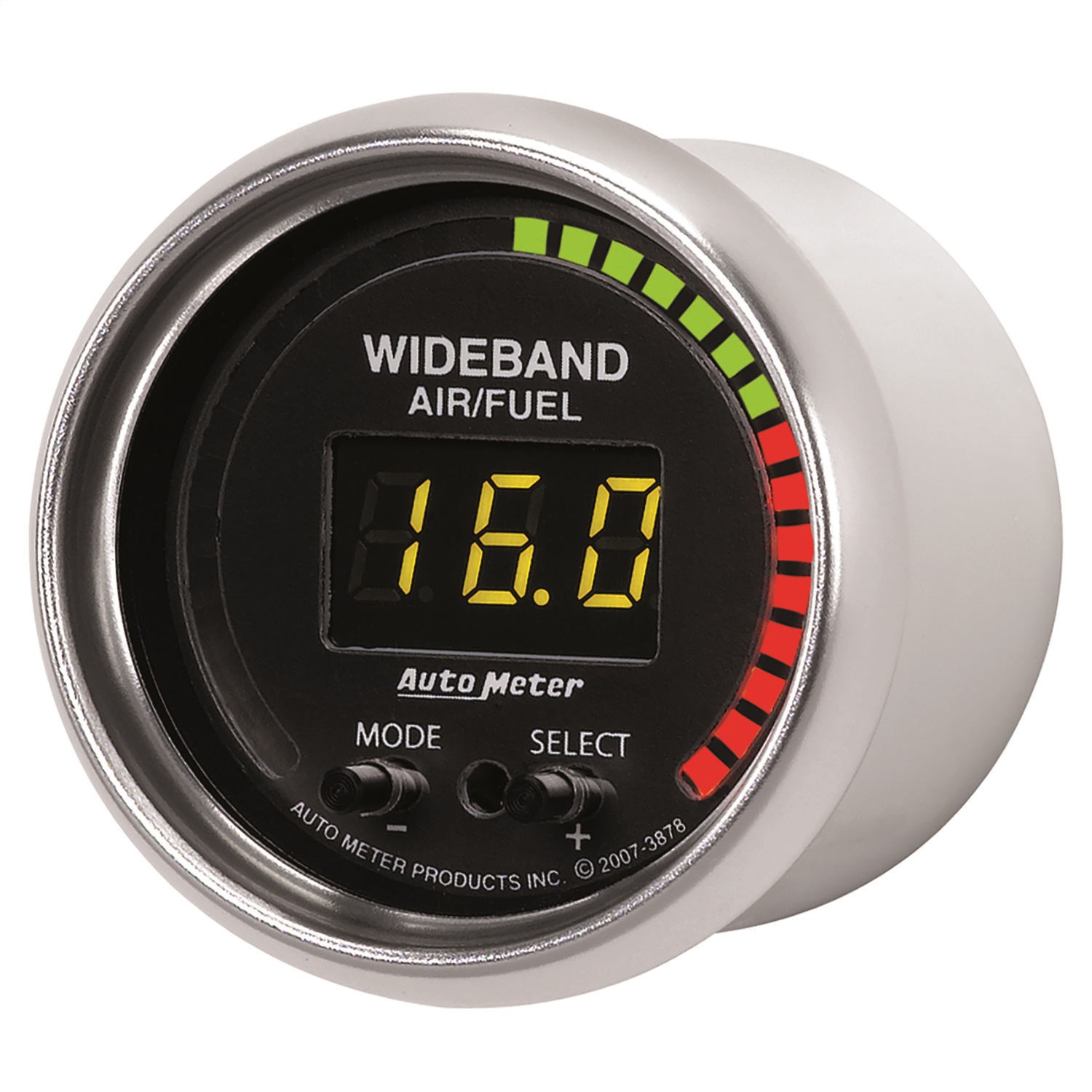 GAUGE; AIR/FUEL RATIO-PRO; 2 1/16in.; 10:1-20:1; DIGITAL W/PEAK/WARN; GS - Image 2