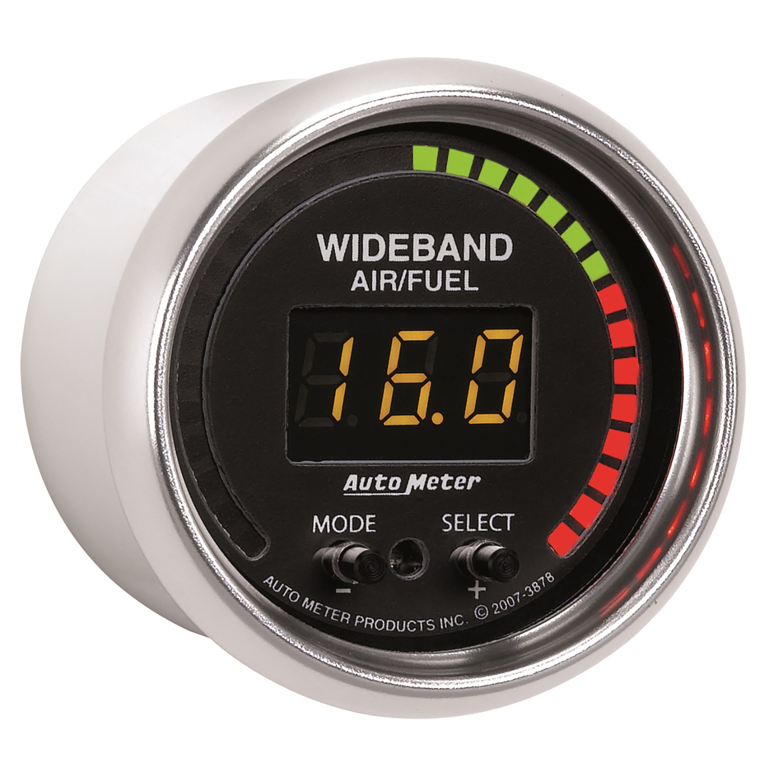GAUGE; AIR/FUEL RATIO-PRO; 2 1/16in.; 10:1-20:1; DIGITAL W/PEAK/WARN; GS - Image 3