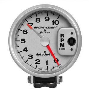 GAUGE; TACHOMETER; 5in.; 10K RPM; PEDESTAL W/RED LINE; ULTRA-LITE