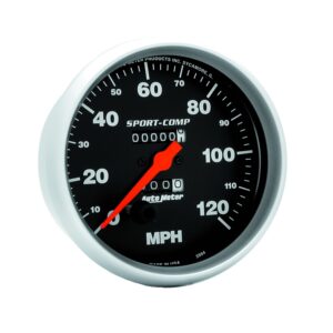 GAUGE; SPEEDOMETER; 5in.; 120MPH; MECHANICAL; SPORT-COMP