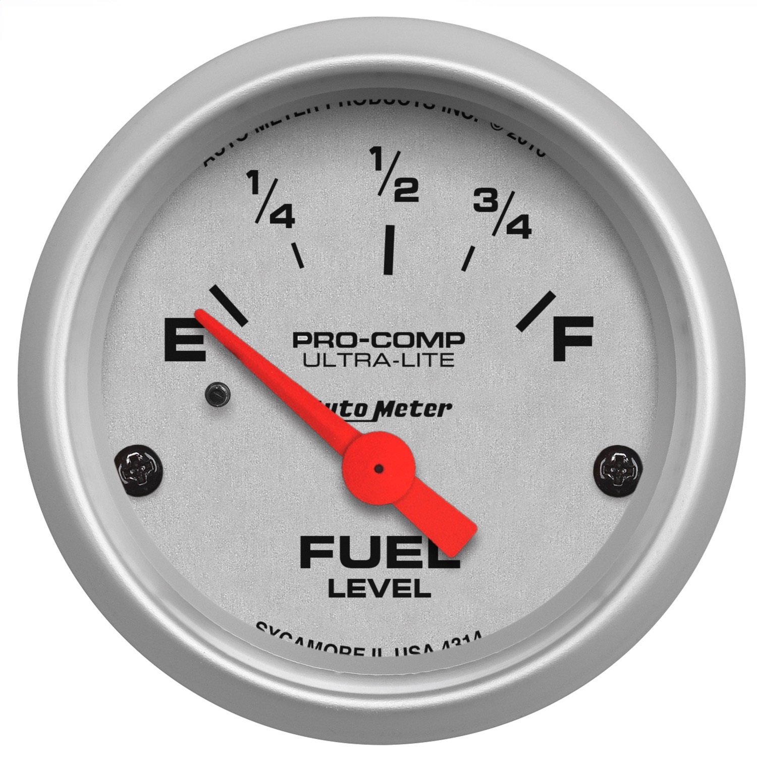 GAUGE; FUEL LEVEL; 2 1/16in.; 0?E TO 90?F; ELEC; ULTRA-LITE