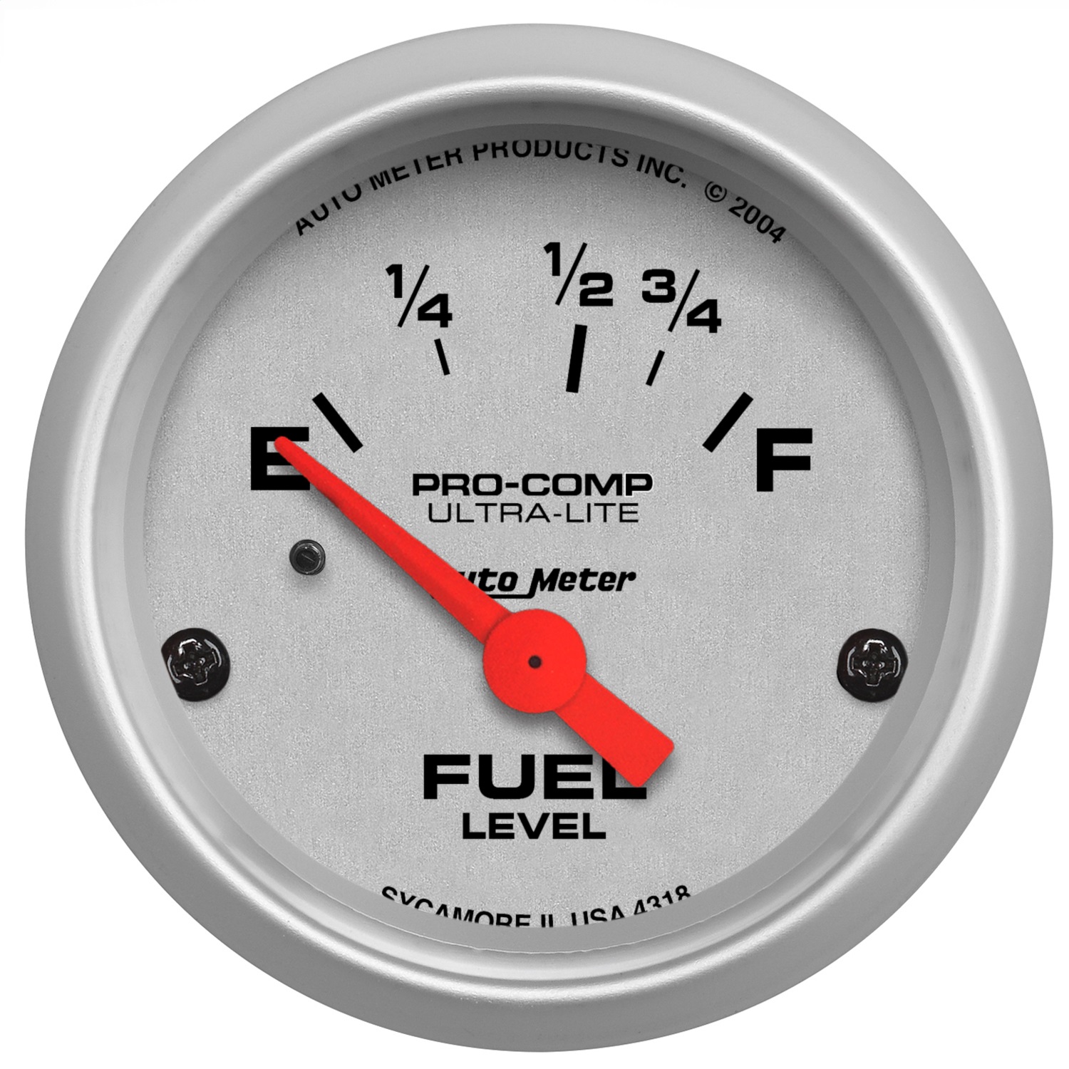 GAUGE; FUEL LEVEL; 2 1/16in.; 16?E TO 158?F; ELEC; ULTRA-LITE