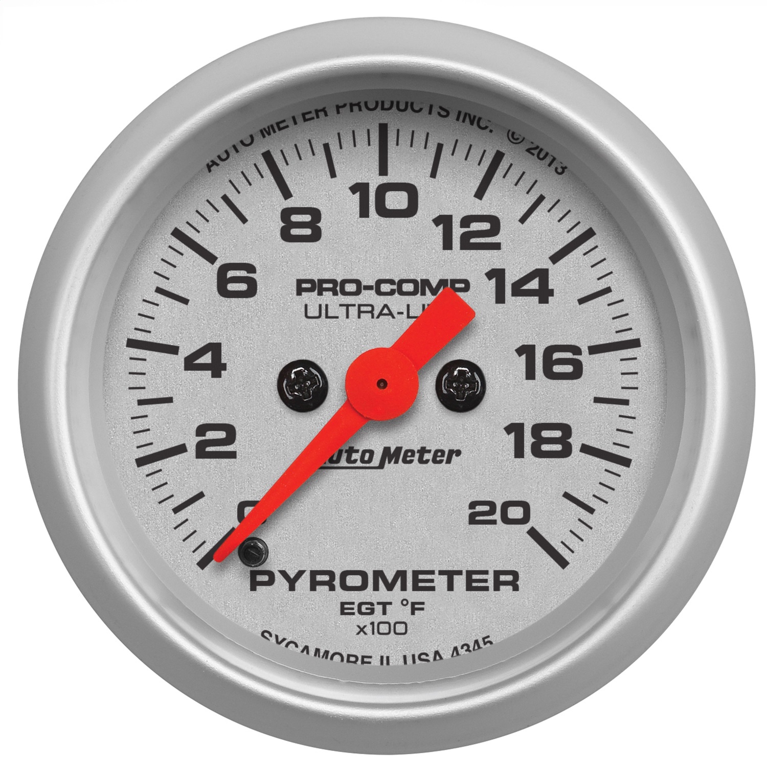 GAUGE; PYROMETER (EGT); 2 1/16in.; 2000 F; DIGITAL STEPPER MOTOR; ULTRA-LITE