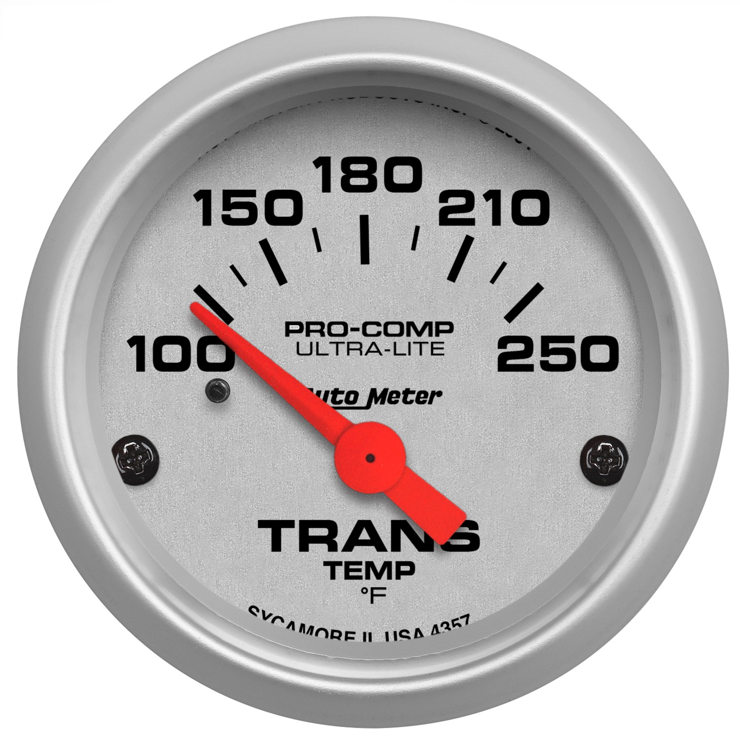 GAUGE; TRANSMISSION TEMP; 2 1/16in.; 100-250 F; ELECTRIC; ULTRA-LITE
