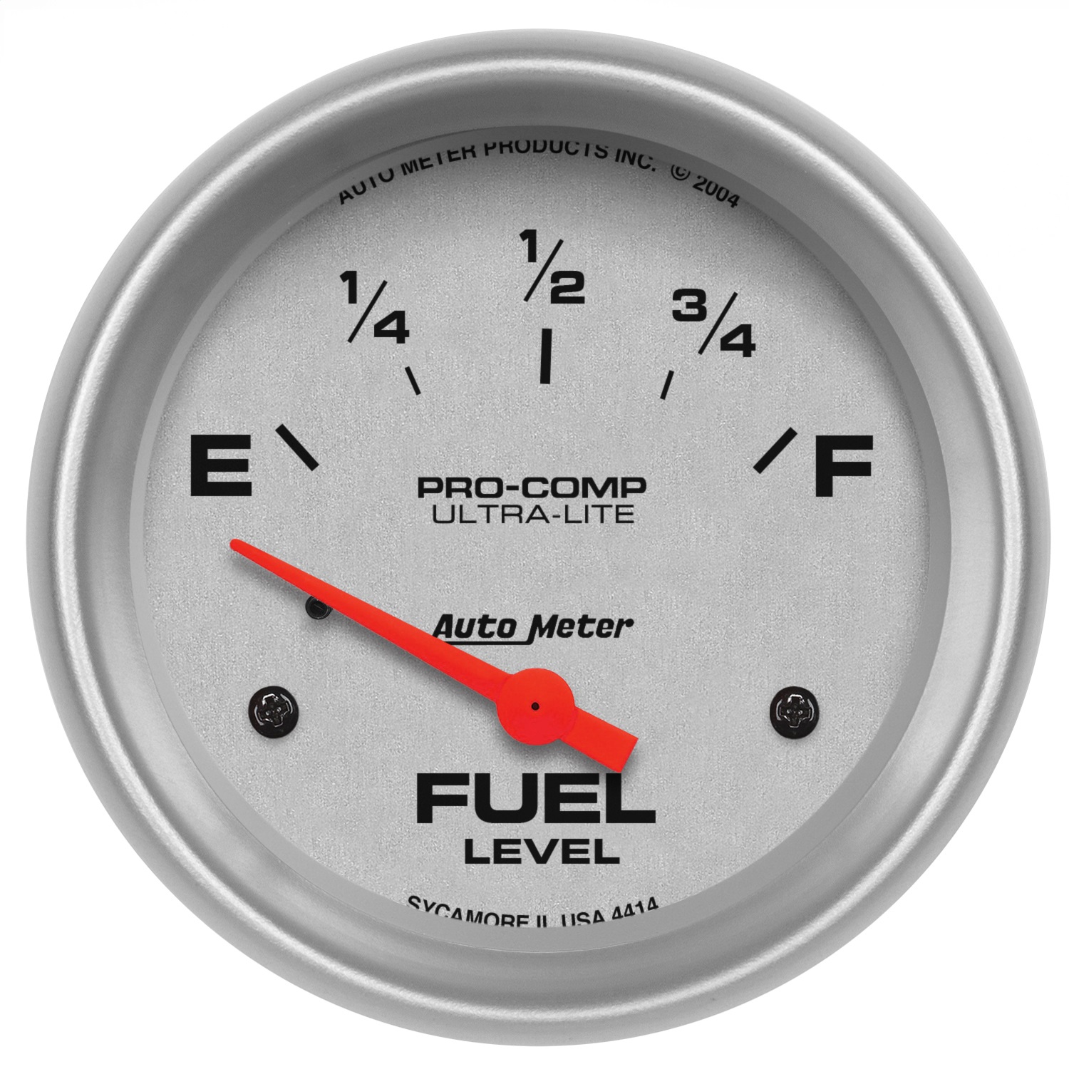 GAUGE; FUEL LEVEL; 2 5/8in.; 0?E TO 90?F; ELEC; ULTRA-LITE
