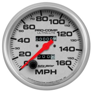 GAUGE; SPEEDOMETER; 5in.; 160MPH; MECHANICAL; ULTRA-LITE