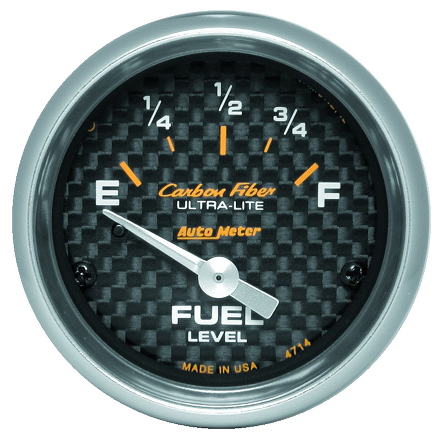 GAUGE; FUEL LEVEL; 2 1/16in.; 0?E TO 90?F; ELEC; CARBON FIBER
