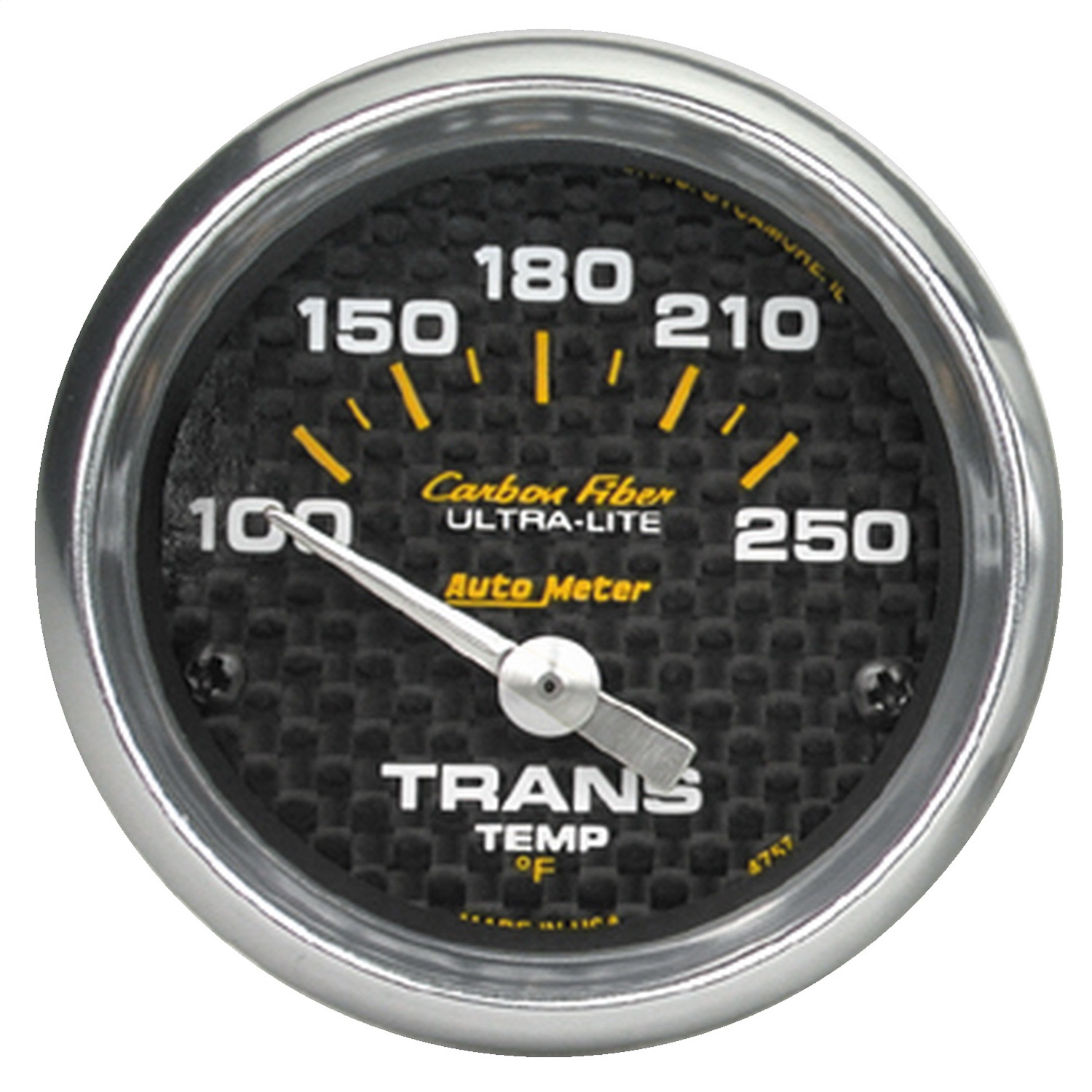 GAUGE; TRANSMISSION TEMP; 2 1/16in.; 100-250 F; ELECTRIC; CARBON FIBER