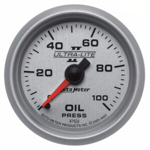 GAUGE; OIL PRESSURE; 2 1/16in.; 100PSI; MECHANICAL; ULTRA-LITE II