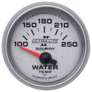 GAUGE; WATER TEMP; 2 1/16in.; 100-250 F; ELECTRIC; ULTRA-LITE II