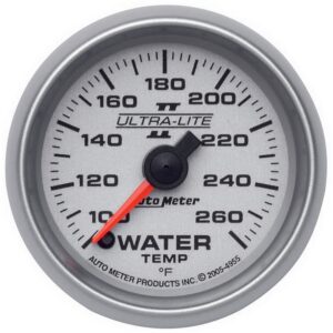 GAUGE; WATER TEMP; 2 1/16in.; 100-260 F; DIGITAL STEPPER MOTOR; ULTRA-LITE II