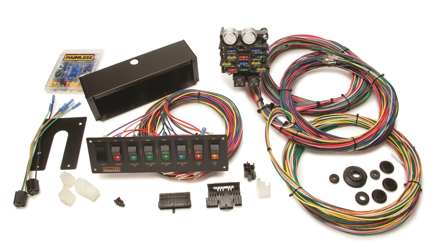 21 Circuit Pro Street Chassis Harness w/Switch Panel