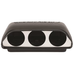 GAUGE MOUNT; UNIVERSAL DASH TOP; TRIPLE; 2 1/16in.; BLACK