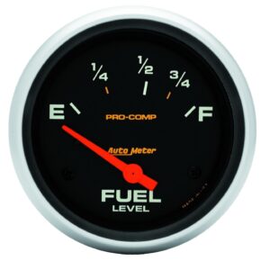 GAUGE; FUEL LEVEL; 2 5/8in.; 73?E TO 10?F; ELEC; PRO-COMP