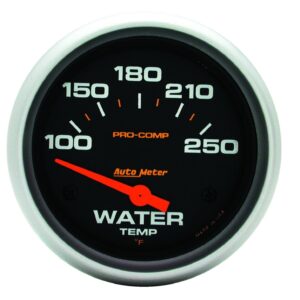 GAUGE; WATER TEMP; 2 5/8in.; 100-250 F; ELECTRIC; PRO-COMP