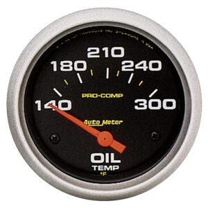 GAUGE; OIL TEMP; 2 5/8in.; 140-300 F; ELECTRIC; PRO-COMP