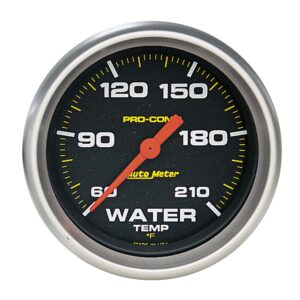 GAUGE; LOW WATER TEMP; 2 5/8in.; 60-210 F; DIGITAL STEPPER MOTOR; PRO-COMP