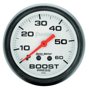 GAUGE; BOOST; 2 1/16in.; 60PSI; MECHANICAL; PHANTOM
