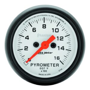GAUGE; PYROMETER (EGT); 2 1/16in.; 1600 F; DIGITAL STEPPER MOTOR; PHANTOM