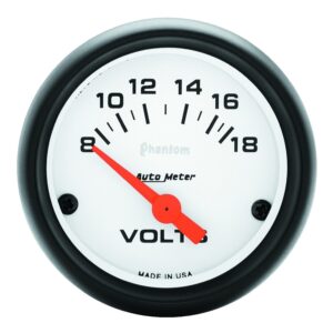 GAUGE; VOLTMETER; 2 1/16in.; 18V; ELEC; PHANTOM