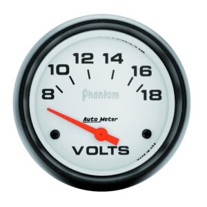 GAUGE; VOLTMETER; 2 5/8in.; 18V; ELECTRIC; PHANTOM
