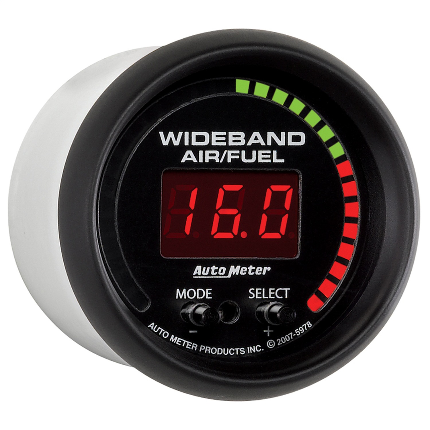 GAUGE; AIR/FUEL RATIO-PRO; 2 1/16in.; 10:1-20:1; DIGITAL W/PEAK/WARN; ES - Image 3