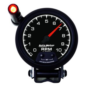 GAUGE; TACHOMETER; 3 3/4in.; 10K RPM; PEDESTAL W/EXT. QUICK-LITE; ES