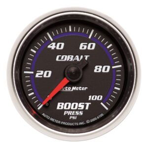 GAUGE; BOOST; 2 1/16in.; 100PSI; MECHANICAL; COBALT